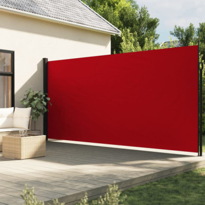 Copertină Laterală Retractabilă Roșu - 220x600 cm | Livrare Gratuită