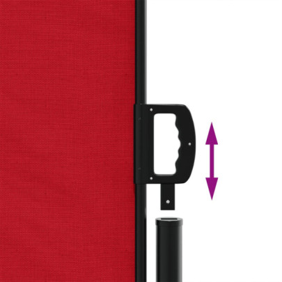Copertină Laterală Retractabilă Roșu - 220x600 cm | Livrare Gratuită