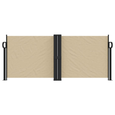Copertină Laterală Retractabilă Bej 100x600 cm | Livrare Gratuită