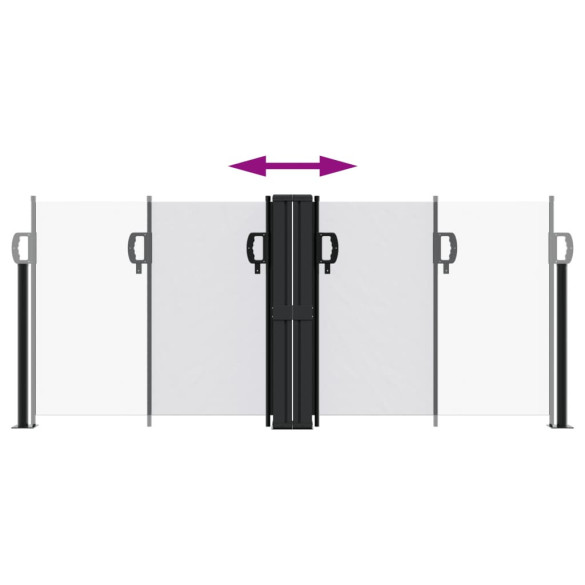 Copertină Laterală Retractabilă - Alb - 100x600 cm | Livrare Gratuită