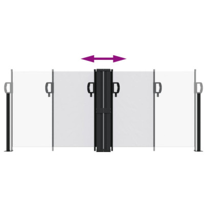 Copertină Laterală Retractabilă - Alb - 100x600 cm | Livrare Gratuită