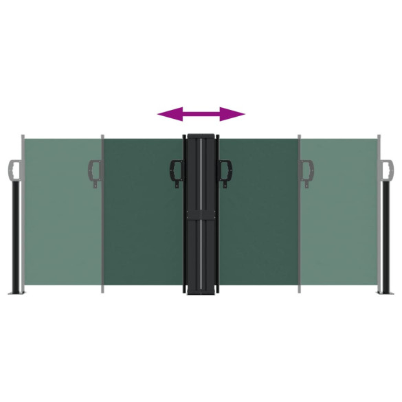 Copertină Laterală Retractabilă Verde - 100x600 cm