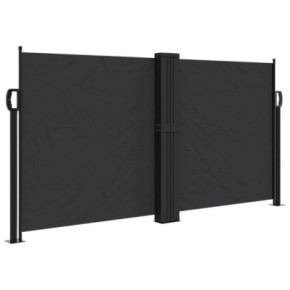 Copertină Laterală Retractabilă - Negru 120x600 cm | Livrare Gratuită 2