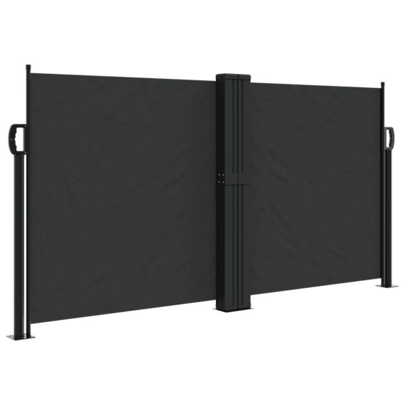Copertină Laterală Retractabilă - Negru 120x600 cm | Livrare Gratuită