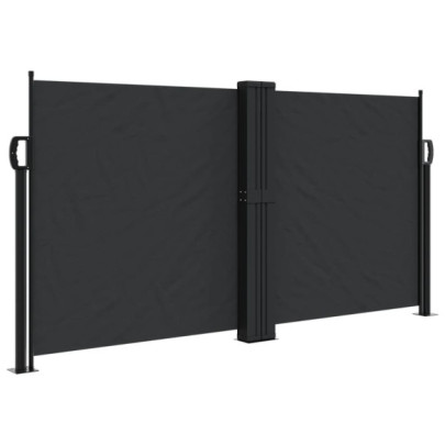 Copertină Laterală Retractabilă - Negru 120x600 cm | Livrare Gratuită