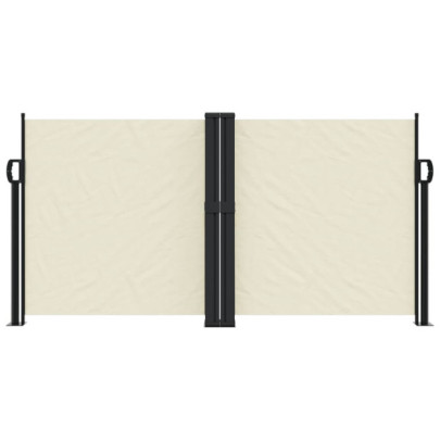Copertină Laterală Retractabilă Crem 120x600 cm | Livrare Gratuită