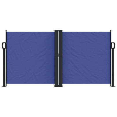 Copertină laterală retractabilă albastră - 120x600 cm