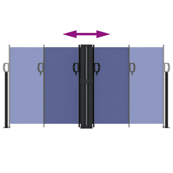 Copertină laterală retractabilă albastră - 120x600 cm