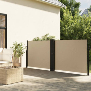 Copertină Laterală Retractabilă Bej 120x600 cm | Livrare Gratuită
