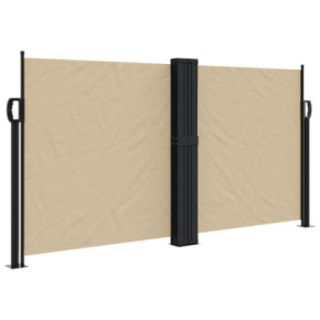 Copertină Laterală Retractabilă Bej 120x600 cm | Livrare Gratuită 2