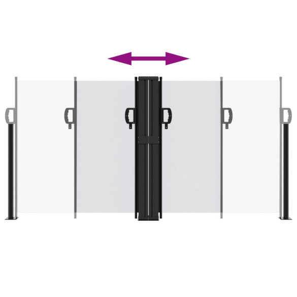 Copertină Laterală Retractabilă - Alb - 120x600 cm | Livrare Gratuită