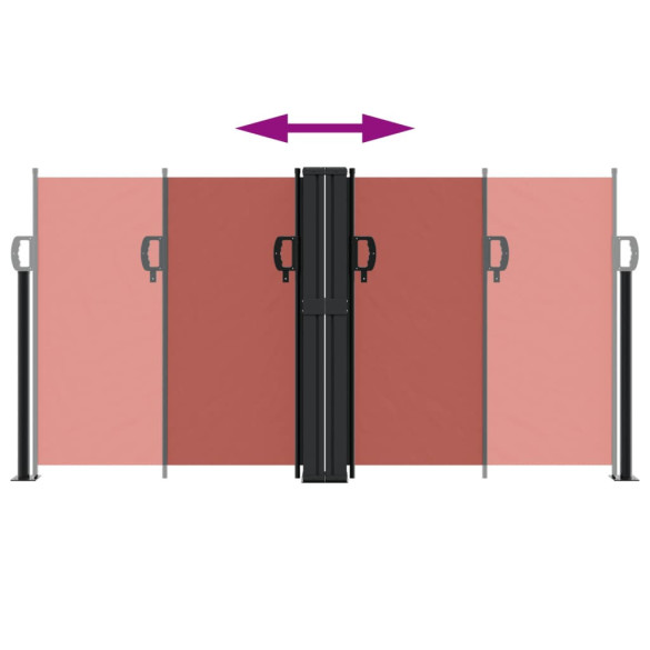 Copertină Laterală Retractabilă Teracotă 120x600 cm | Livrare Gratuită