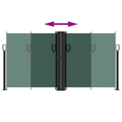 Copertină Laterală Retractabilă Verde - 120x600 cm