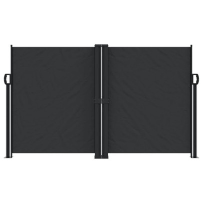 Copertină Laterală Retractabilă - Negru 140x600 cm | Livrare Gratuită