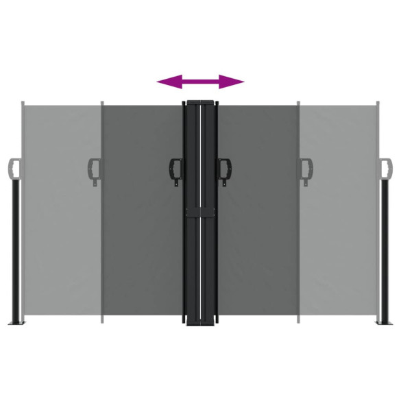 Copertină Laterală Retractabilă Antracit - 140x600 cm