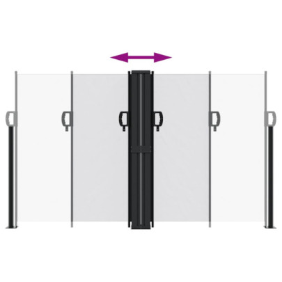 Copertină Laterală Retractabilă - Alb - 140x600 cm | Livrare Gratuită