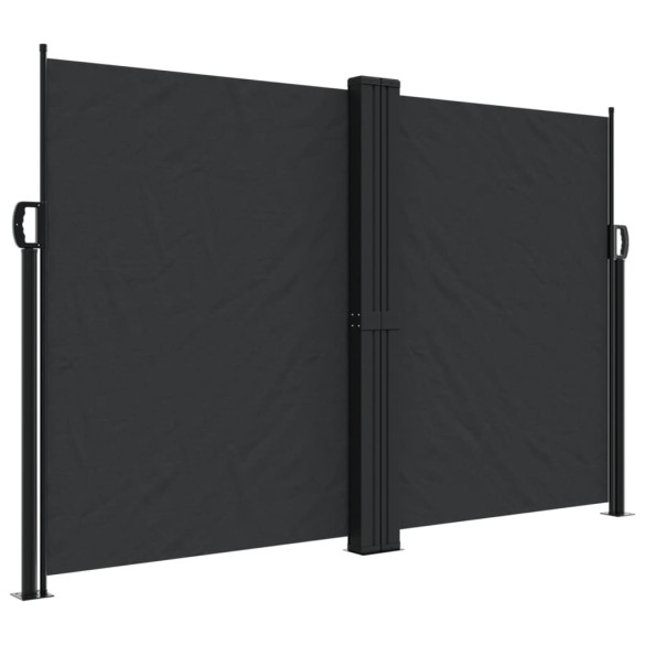 Copertină Laterală Retractabilă - Negru - 160x600 cm | Livrare Gratuită