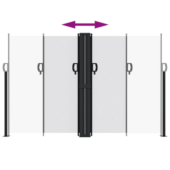 Copertină Laterală Retractabilă Albă - 160x600 cm | Livrare Gratuită