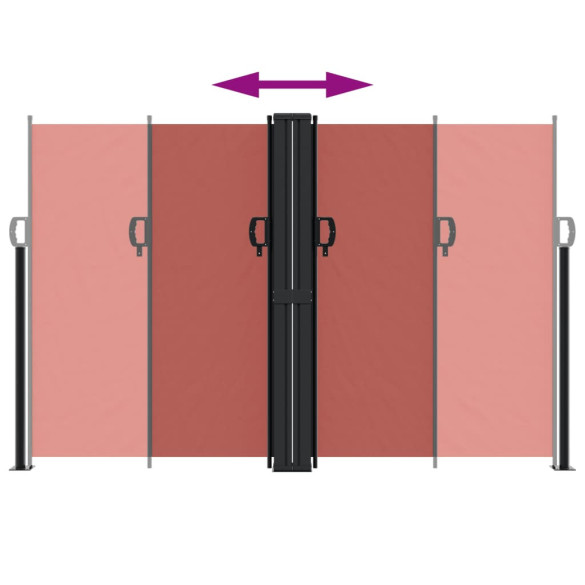 Copertină Laterală Retractabilă Teracotă 160x600 cm