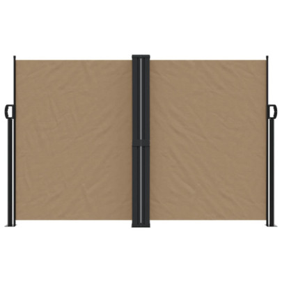 Copertină Laterală Retractabilă 160x600 cm - Gri Taupe