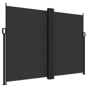 Copertină Laterală Retractabilă - Negru 180x600 cm | Livrare Gratuită 2