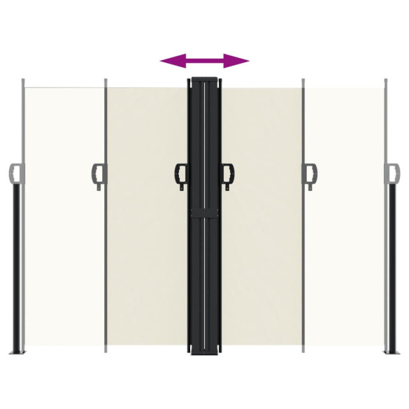 Copertină Laterală Retractabilă Crem 180x600 cm | Livrare Gratuită