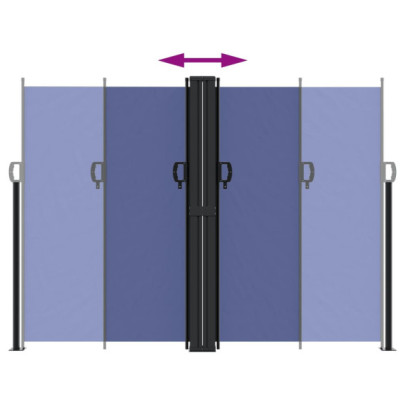Copertină Laterală Retractabilă Albastră - 180x600 cm
