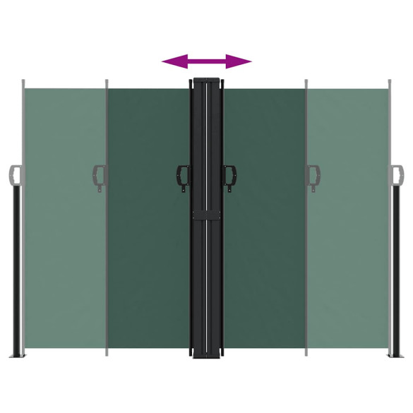 Copertină Laterală Retractabilă Verde - 180x600 cm | Livrare Gratuită