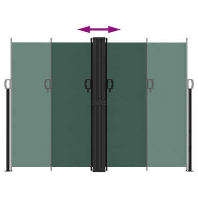 Copertină Laterală Retractabilă Verde - 180x600 cm | Livrare Gratuită