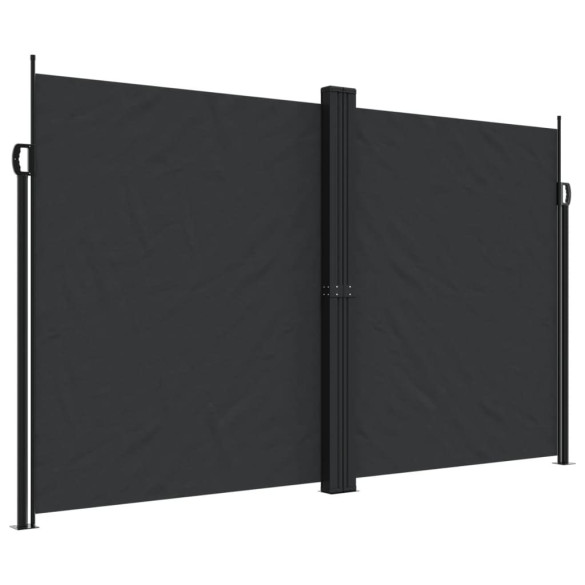 Copertină Laterală Retractabilă Negru 200x600 cm | Livrare Gratuită