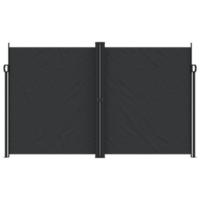 Copertină Laterală Retractabilă Negru 200x600 cm | Livrare Gratuită