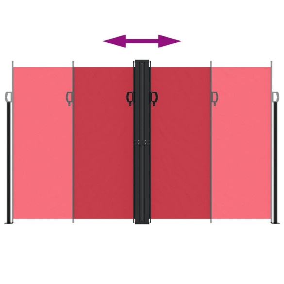 Copertină Laterală Retractabilă Roșu - 200x600 cm | Livrare Gratuită