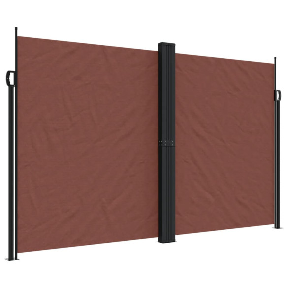 Copertină Laterală Retractabilă Maro 200x600 cm | Livrare Gratuită