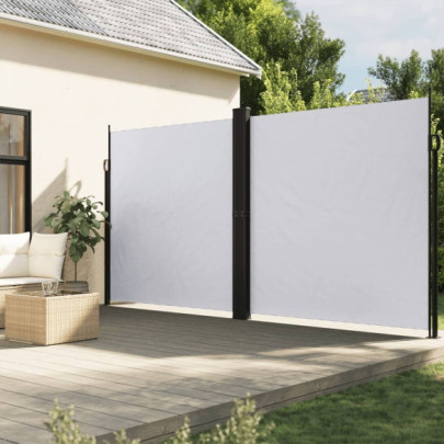 Copertină Laterală Retractabilă Alb 200x600 cm | Livrare Gratuită
