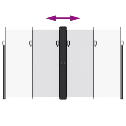 Copertină Laterală Retractabilă Alb 200x600 cm | Livrare Gratuită
