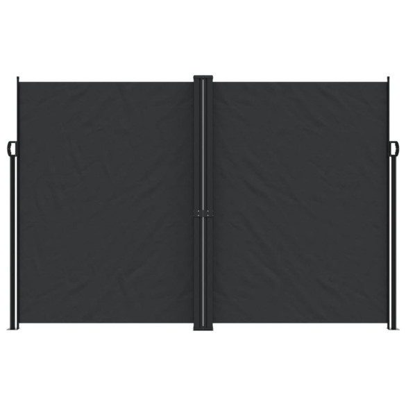 Copertină Laterală Retractabilă Terasă - Negru 220x600 cm