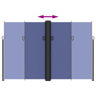 Copertină Laterală Retractabilă Albastră - 220x600 cm