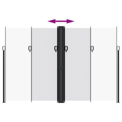 Copertină Laterală Retractabilă Albă - 220x600 cm | Livrare Gratuită