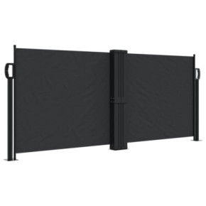 Copertină Laterală Retractabilă - Negru - 100x1000 cm 2