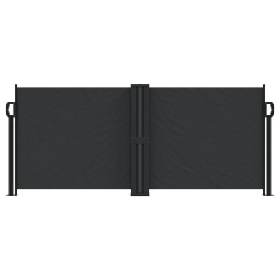 Copertină Laterală Retractabilă - Negru - 100x1000 cm