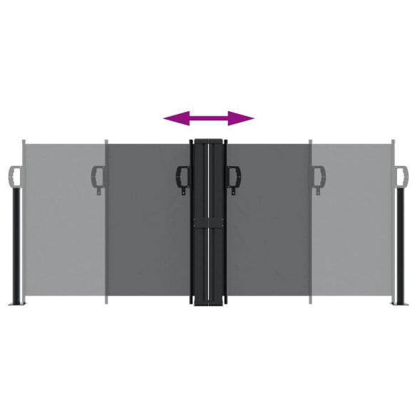 Copertină Laterală Retractabilă - Negru - 100x1000 cm