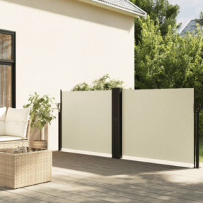 Copertină Laterală Retractabilă Crem - 100x1000 cm | Livrare Gratuită