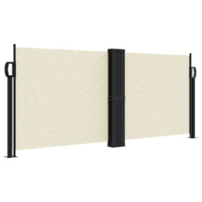 Copertină Laterală Retractabilă Crem - 100x1000 cm | Livrare Gratuită 2