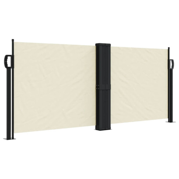 Copertină Laterală Retractabilă Crem - 100x1000 cm | Livrare Gratuită Copertină Laterală Retractabilă Crem - 100x1000 cm | Livrare Gratuită