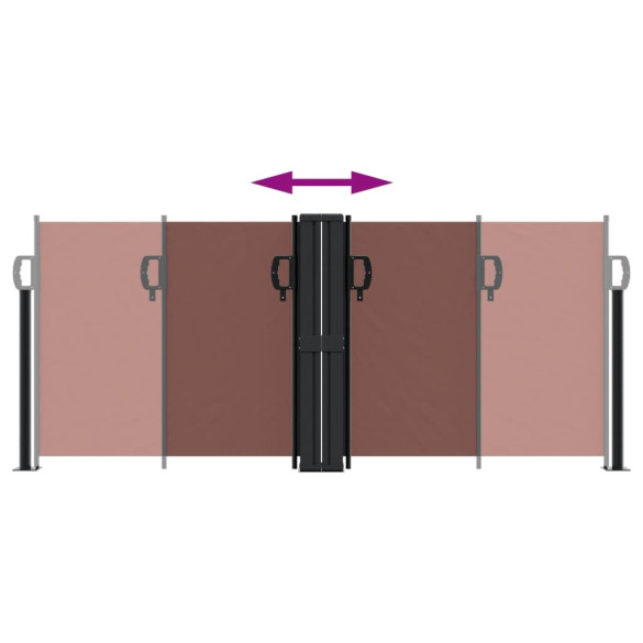 Copertină Laterală Retractabilă Maro | Protecție UV și Intimitate