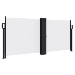 Copertină Laterală Retractabilă Albă - 100x1000 cm 2