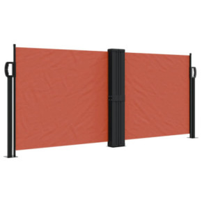 Copertină Laterală Retractabilă - Cărămiziu 100x1000 cm 2