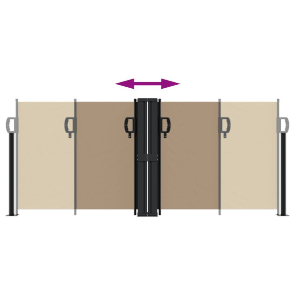 Copertină Laterală Retractabilă 100x1000 cm - Gri Taupe Copertină Laterală Retractabilă 100x1000 cm - Gri Taupe