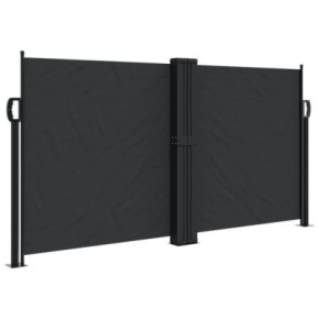 Copertină Laterală Retractabilă - Negru 120x1000 cm | Livrare Gratuită 2