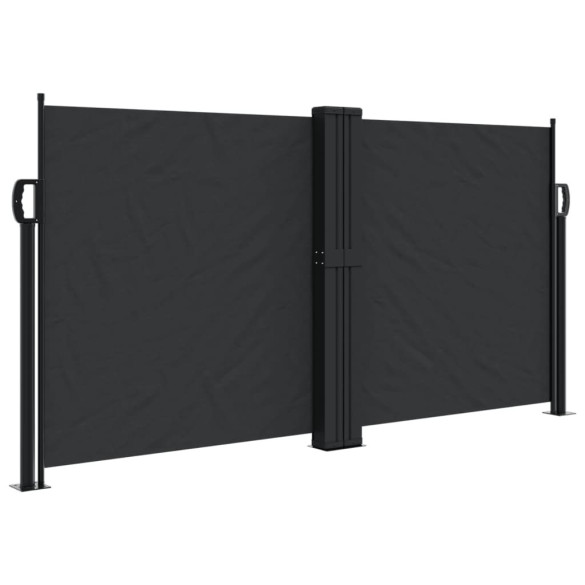 Copertină Laterală Retractabilă - Negru 120x1000 cm | Livrare Gratuită
